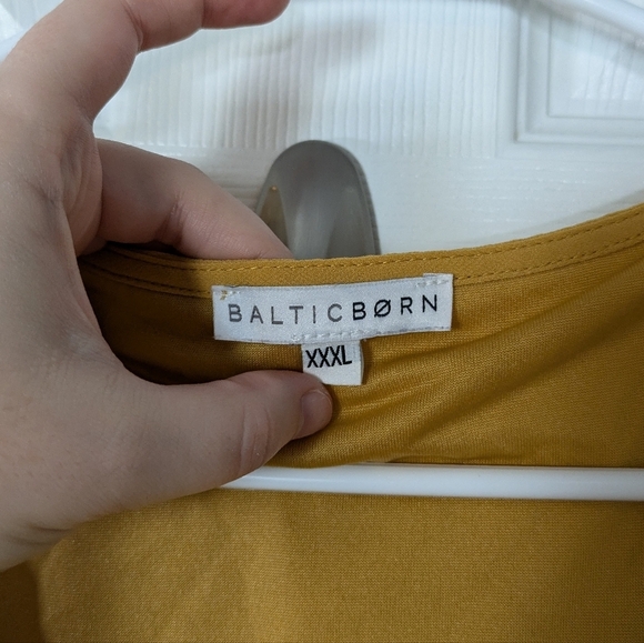 Baltic Born Ivy Maxi Length Mustard Yellow Flowy Wrap Dress Size XXXL / 3XL - Picture 4 of 12